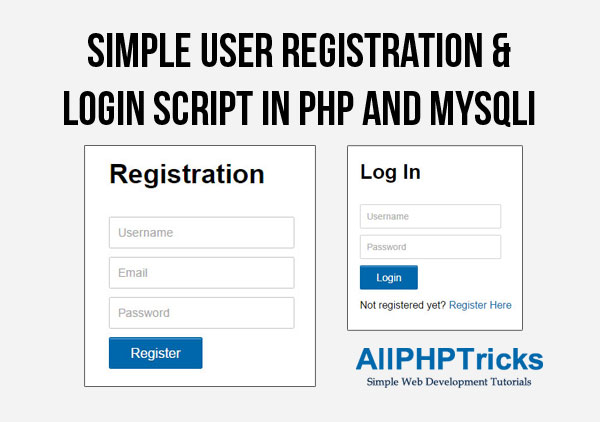 Simple User Registration & Login Script in PHP and MySQLi