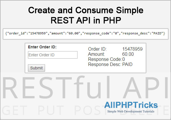 verbergen Rot Ijver Create and Consume Simple REST API in PHP | All PHP Tricks