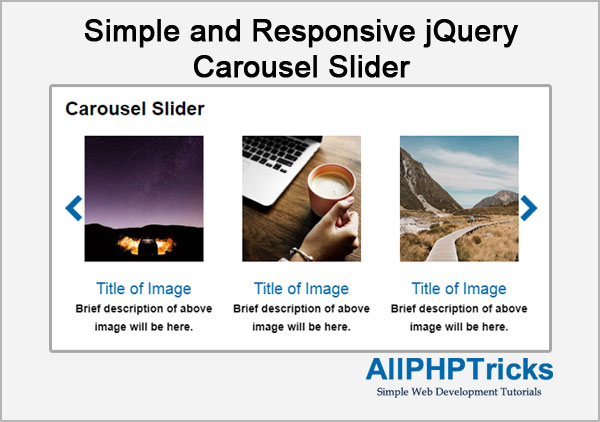 Simple and Responsive jQuery Carousel Slider