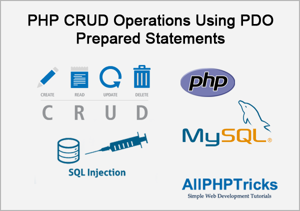 PHP CRUD Operations Using PDO Prepared Statements