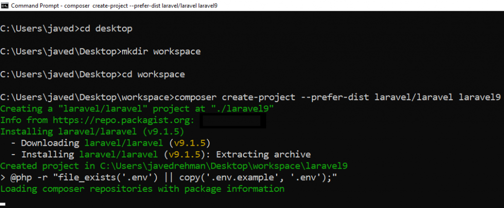 Composer Install Laravel 9