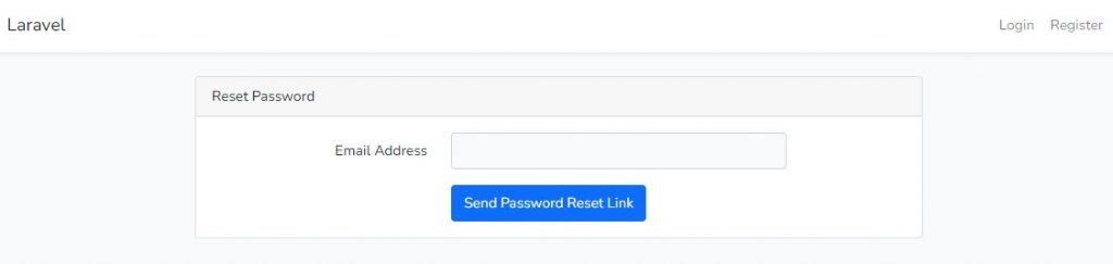 Laravel 9 Forgot Password Page