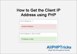 Get the Client IP Address using PHP