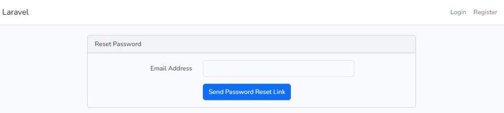 Laravel 10 Forgot Password Page