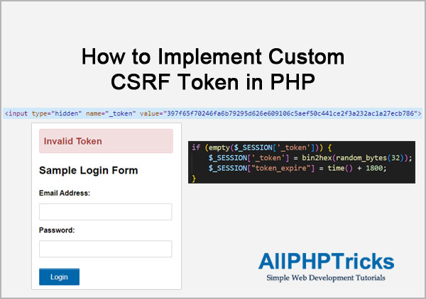 How to Implement Custom CSRF Token in PHP