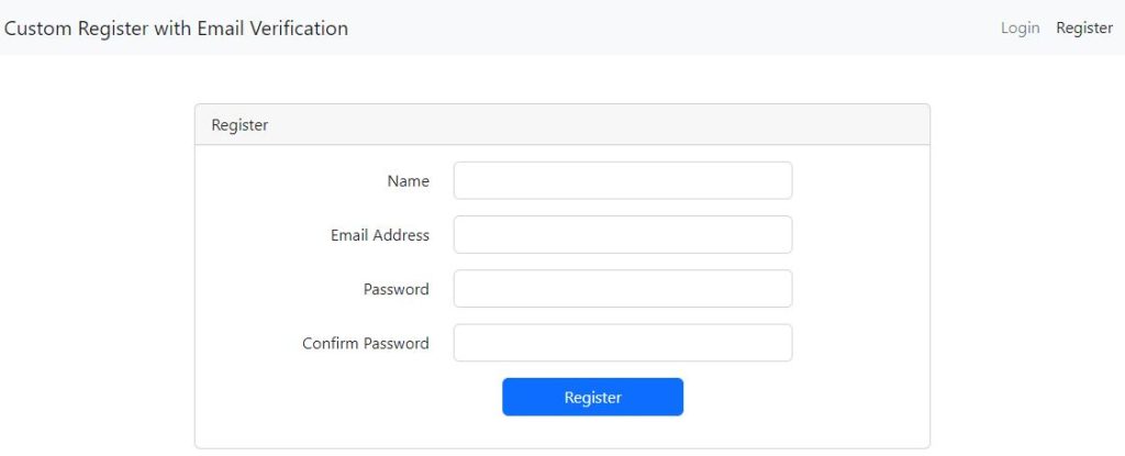 User Registration Page