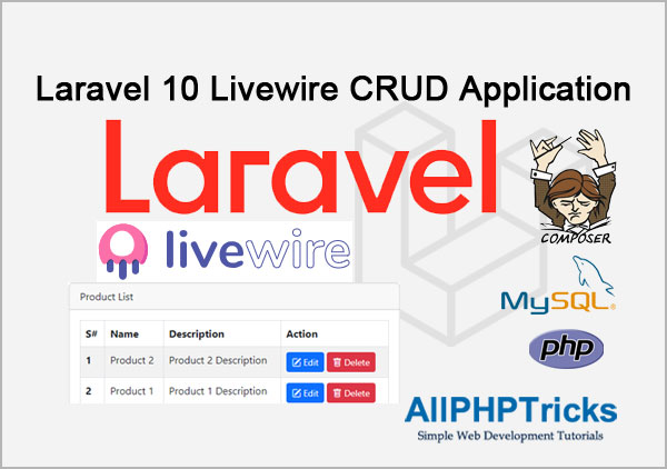 Laravel 10 Livewire CRUD Application Tutorial