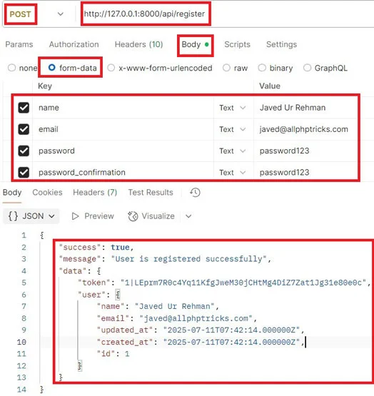 User Registration API