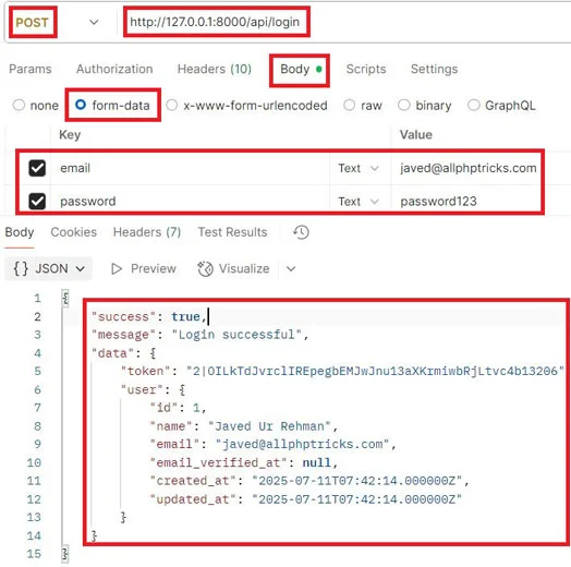 User Login API